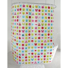 Splash Home Winky PEVA 4게이지 샤워 커튼 라이너 욕실 및 욕조용 화학 냄새 없음 12개의 녹 방지 금속 그로밋 구멍이 있는 방수 커튼 너비 177.8