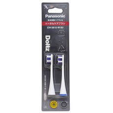 Panasonic EW0810-W K 替換牙刷頭 2入 Doltz音波電動牙刷適用 溫和清潔, 1個, EW0810-W 白 x 1卡2入