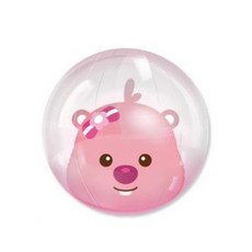 韓國卡通沙灘球 充氣海灘玩具球 三麗鷗 吉伊卡哇 寶可夢 鯊魚寶寶 蠟筆小新Pororo Loopy, 1個, 40cm
