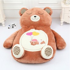 개구리 곰 침낭 귀여운 매트 동물 모양, 1cm, B_연한 브라운 곰 소형 170x90cm/8kg 탈부착