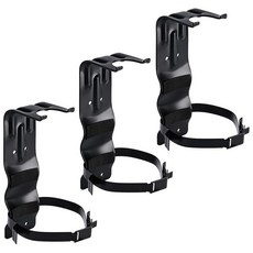 Patioer 소화기 브래킷 2.3kg(5파운드) 튼튼한 스틸 마운트 홀더 가정용 차량 및 보트용 지름 11.4cm(4.5인치) 블랙 (3팩) 284271