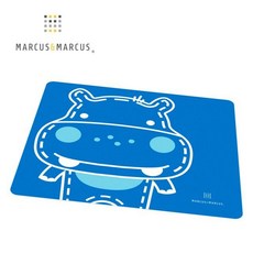 Marcus&Marcus 動物樂園矽膠餐墊, 1個, 河馬