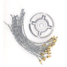 ES 예초기 와이어 원판 세트 예초기날 초경량 가벼운 알루미늄 원판 애초기 강철 와이어 소모품 리필 10P 벌초, 1세트