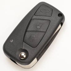 Jingyuqin 2/3 버튼 FIAT Punto 500 Ducato Stilo Panda Doblo Bravo Fob 자동차 커버 SIP22 블레이드 용, 04 3 buttons black