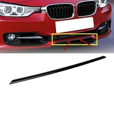 자동차 앞 범퍼 커버 스트립 트림 블랙 크롬 교체 BMW 3 시리즈 2012, 02 Black