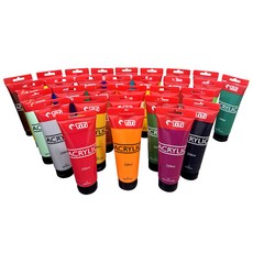 (30색중 택1) 대용량 아크릴 물감 220ml 티티신상품아크릴물감 선명한아크릴물감, 14-분홍