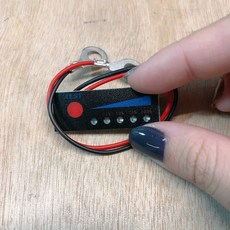 全電行 電量顯示板 鉛酸電池 12V 電量顯示器 四級電量燈 LED 電池 電瓶 DC電壓表 2.5-30V, 1個