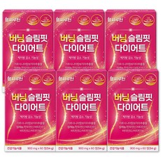 헬씨루틴 버닝 다이어트 탄수화물 컷팅 복부 내장 체지방 감소 보조제, 6개, 60정 6개, 60정