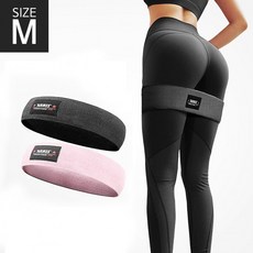 프롭 스쿼트밴드 - M / 힙업 저항 탄력 근육, 블랙, 1개