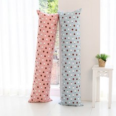 찬미디자인 바디필로우 커버, 토끼와곰 블루