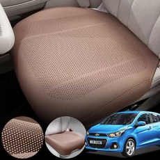 쉐보레 스파크(더넥스트)(15~) 1.0 차량용 럭셔리 가죽 방석 통풍 시트 커버 로열 브라운 1개