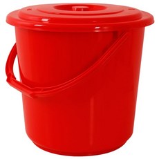 카시안 파트너 바케스 NA 플라스틱 양동이 음식물 쓰레기통 휴지통, 20L(레드), 1개