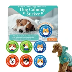 고양이 이완제 6X 빠른 릴리스 진정제 패치 새끼 고양이 진정 패치 야외 홈 여행을위한 휴대용 오래 지속되, 01 A