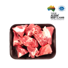 호주산 프리미엄 할랄 양 어깨찜용 뼈 포함 냉동컷 수입 양고기 양어깨찜용 Australian Halal Frozen Lamb Shoulder Bone-in Stew Cut, 1개, 1kg