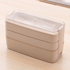 직장인 도시락통 전자레인지 3단 런치박스, 1개