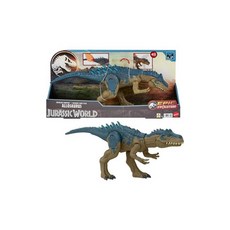 마텔 쥬라기 월드(JURASSIC WORLD) 배틀 액션! 짖는 알로사우루스 공룡 난감 전장 약 44.1cm 4세 HRX50, 1개
