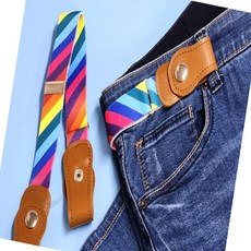 빅조이 어린이 벨트 무지개 고정