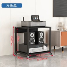 스피커 스탠드 우퍼거치대 우퍼 거치대 오디오랙 철제 선반, 1, E. 스퀘어 E올블랙