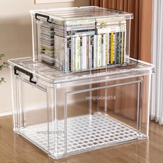 透明收納箱 大容量家用衣櫃收納盒 衣物玩具整理箱 後備箱收納, 1個, XL-透明款【44*30*16cm】,1個裝