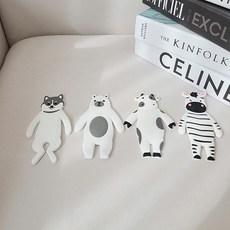 무타공 부착 주방 욕실 걸이 벽 후크, 1개, 허스키