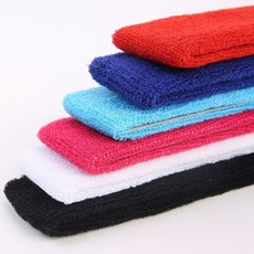 땀흡수 운동헤어밴드 땀흘림방지 운동머리띠 면헤어밴드, 블루, 1개