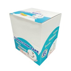 筆樂修正內帶 TA050-1 6mm x 6M 12入 柴語錄正版授權DTA058替換帶, 1個, 修正內帶TA050-1藍6mm-12入