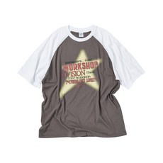 TRAVEL 스프레이 스타 래글런 반팔티 차콜