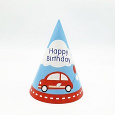 온코 자동차 생일용품 파티용품 꼬깔모자 생일모자 고깔모자 파티복장