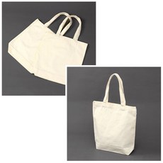 가방 꾸미기 와팬 자수 DIY 무지 에코백 2개 35 x 36cm 크림
