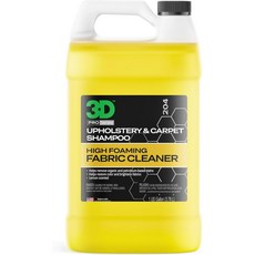 3D 실내장식 및 카펫 샴푸 고거품 얼룩 제거제 냄새 제거 1갤런, 128 플로우 온스 (1개 팩)