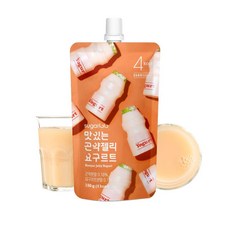 Sugarlolo Konjac 스위트 요거트 젤리 스낵 - 무설탕 비건 젤로 파우치 당 단 4칼로리 저칼로리 한국 간식 150g5.3온스 10팩 [호환], Yogurt