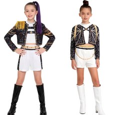 아르웨이 케이팝데몬헌터스 블랙 코스프레 미라 루미 무대의상