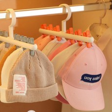 다용도 클립 모자 걸이 양말 건조대 행거 수납 정리 집게 고리 휴대용 여행용 소품 걸이 공간 활용 아이템, ONE, 블루