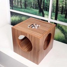 바둑 좌식테이블 바둑판 장기판 책상 두꺼운 알까기 오목판 대국, 기본형, 표준(480x480x410)바둑, 1개