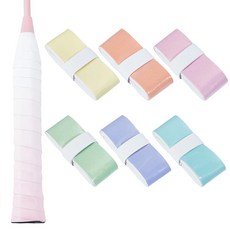 GORGECRAFT 12피스 6가지 색상 테니스 라켓 그립 테이프 PU 가죽 다채로운 미끄럼 방지 흡수성 테니스 라켓 그립 땀 핸들 랩 테이프 배드민턴 피클볼 스쿼시 패드 라켓