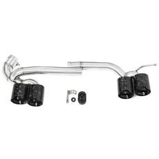 BMW F30 2013-2016용 HhmDual 머플러 팁 M3 스타일 쿼드 배기 파이프 노즐, 08 318i  Carbon Fiber C