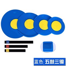 드럼 소음방지 패드 드럼패드 뮤트패드 드럼소음패드, 1개, 10_실리콘 블루 소음 감소 패드