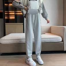 임산부 바지 봄가을 겉옷 곰돌이 캐주얼 일자 조거 레깅스 트레이닝 바지 봄옷 여