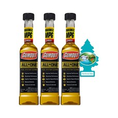 [공식 피카몰 직접 발송 정품]검아웃 올인원 연료첨가제 296ml 3개 + 사은품 방향제1개, 가솔린/휘발유, 레인포레스트미스트 향