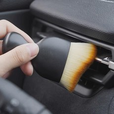 汽車內飾除塵軟毛刷 臺南出貨 空調出風口縫隙清潔刷 車內小毛刷清潔神器, 1個, 黑色絨毛刷【1個裝】