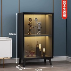 술진열장 와인장식장 술장 인테리어 양주장 피규어 위스키 장식장 진열장 양주, U01KSWDH2Q5VYSWVS7TSQFGZJP-038, AL. 회색 2단 40x40x88cm 원목