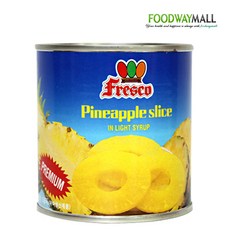 Fresco 파인애플 슬라이스 통조림, 410g, 1개