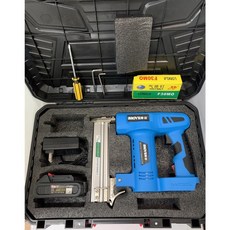 鋰電釘槍 21V 塑盒裝 電動打釘槍, 1個, 摩誼 F30/422J雙用 2AH單電