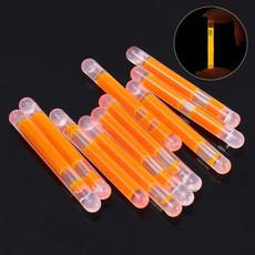 50/10Pcs 빛나는 스틱 결혼식 장식에 대 한 밝은 다채로운 빛 화학 형광 밤 낚시 플로트 막대 조명, 7)Orange