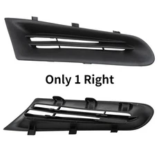 Renault Clio MK3 2005-2009 용 자동차 앞 범퍼 그릴 안개등 오픈 벤트 흡기 헤드 라이트 커버 7701208684, 01 Left and Right, 1개