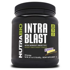 Nutrabio Intra Blast 藍莓檸檬水, 1個, 683g