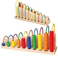 비가 원목 터널 셈놀이 유아 숫자놀이 장난감, 1개