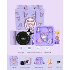 크리스마스 선물 생일 입학 여아 남아 키즈 조카 산리오 카메라 장난감, 카메라 64G +카메라 가방+선물가방, 1개