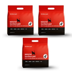 bonbon.pet 植草貓砂 竹草配方 低粉塵 可沖馬桶, 3kg, 3個, 6L, 鮮竹.艾草香