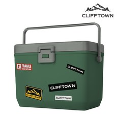 클리프타운 대용량 아이스박스, 터프그린, 14L
